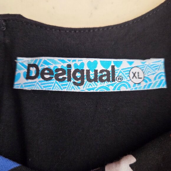 Desigual Vest Bianca Sleeveless Multicolor Floral Print Dress XL - Picture 13 of 16